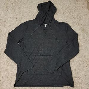 Large, Charcoal patterned hoodie